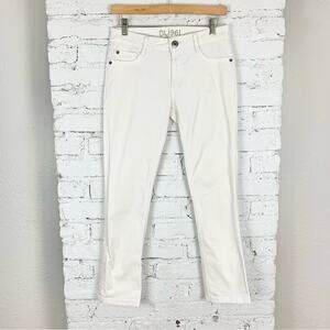 DL1961 White Cream Denim 360 Comfort Straight Leg Jeans 27